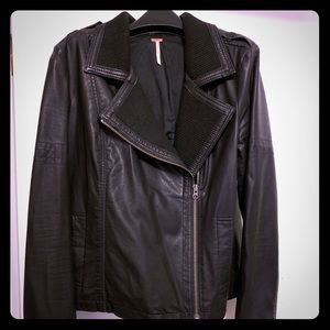 Free People Leather Moto Jacket